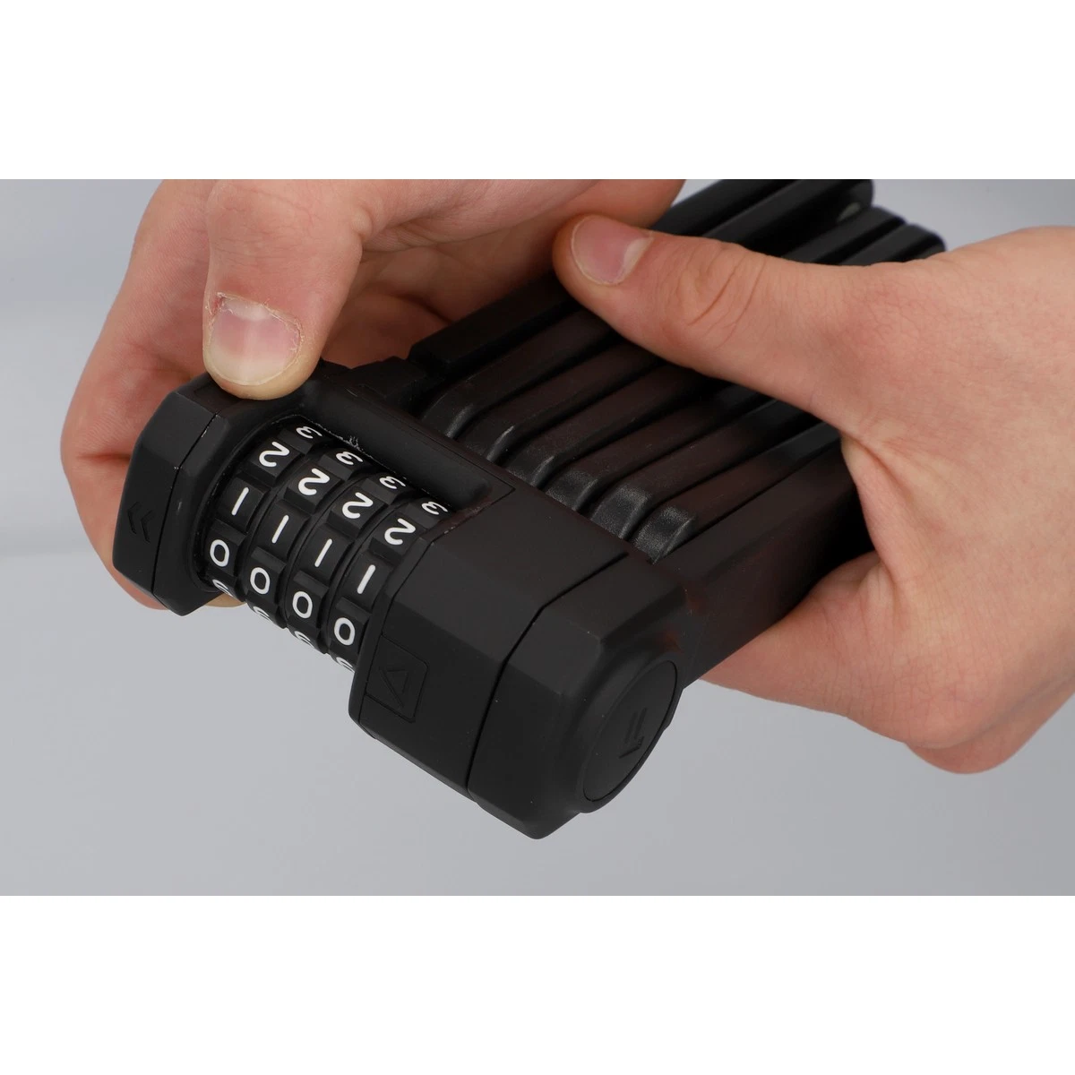 Fahrradschloss Zahlenschloss 110cm FISCHER PROTEC FN110 Faltschloss Code Fahrrad – Bild 7