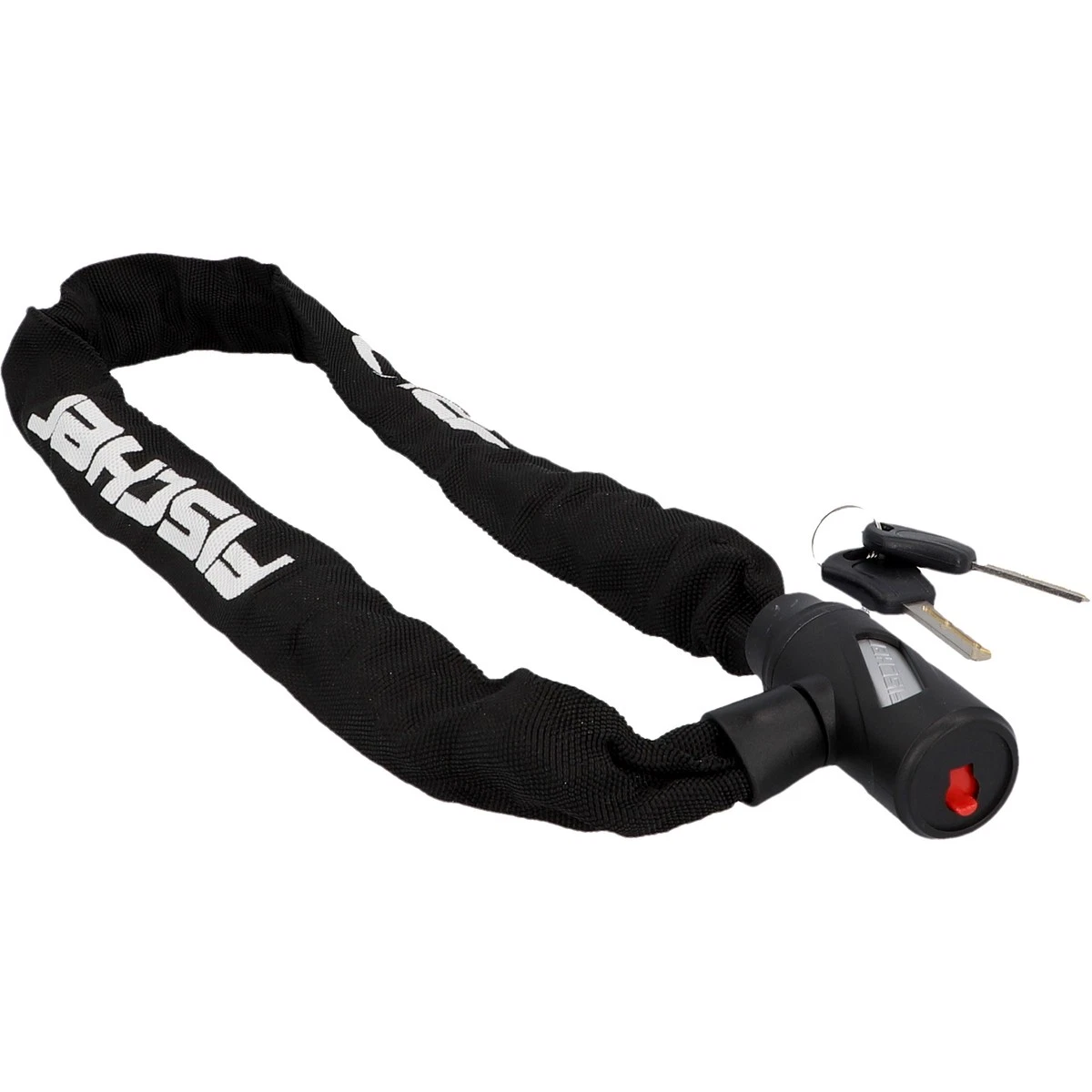 Kettenschloss FISCHER Länge 90 cm, Ø 5 mm Fahrradschloss E-Bike Fahrrad schwarz – Bild 2